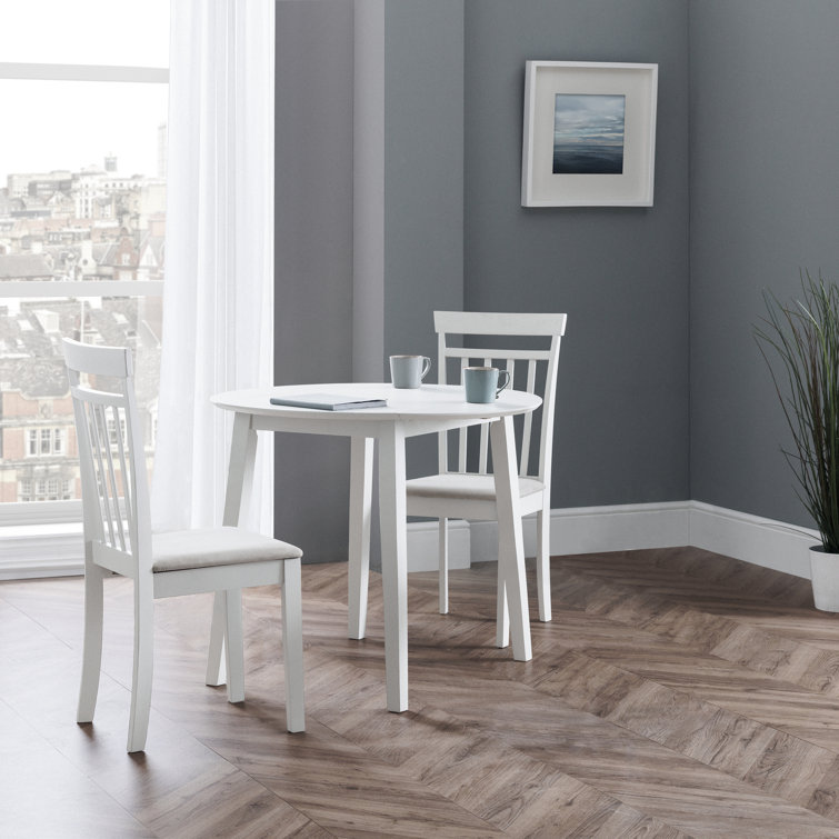 Small white best sale dining chairs